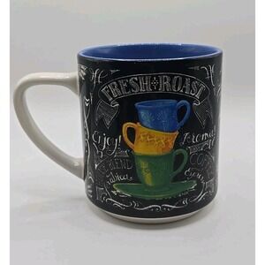 New Paul Brent Blue Black French Roast Aroma Coffee Cocoa Tea Mug Cup